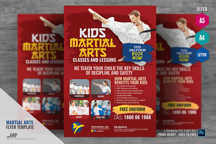 Karate Lesson Flyer in Flyer Templates - product preview 8