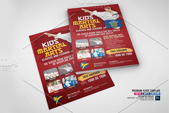 Karate Lesson Flyer in Flyer Templates - product preview 3