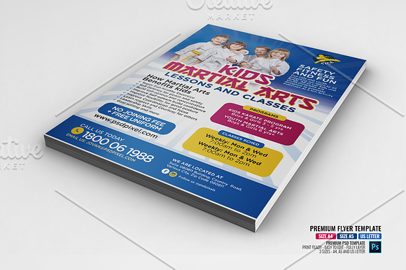 Karate Class Flyer in Flyer Templates - product preview 1