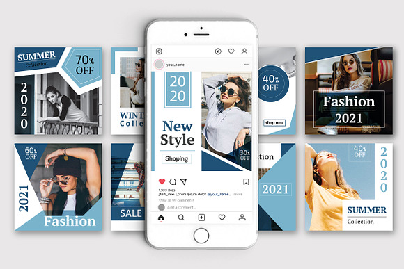 Social Media Template Kit in Instagram Templates - product preview 3