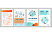 Family time brochure template layout