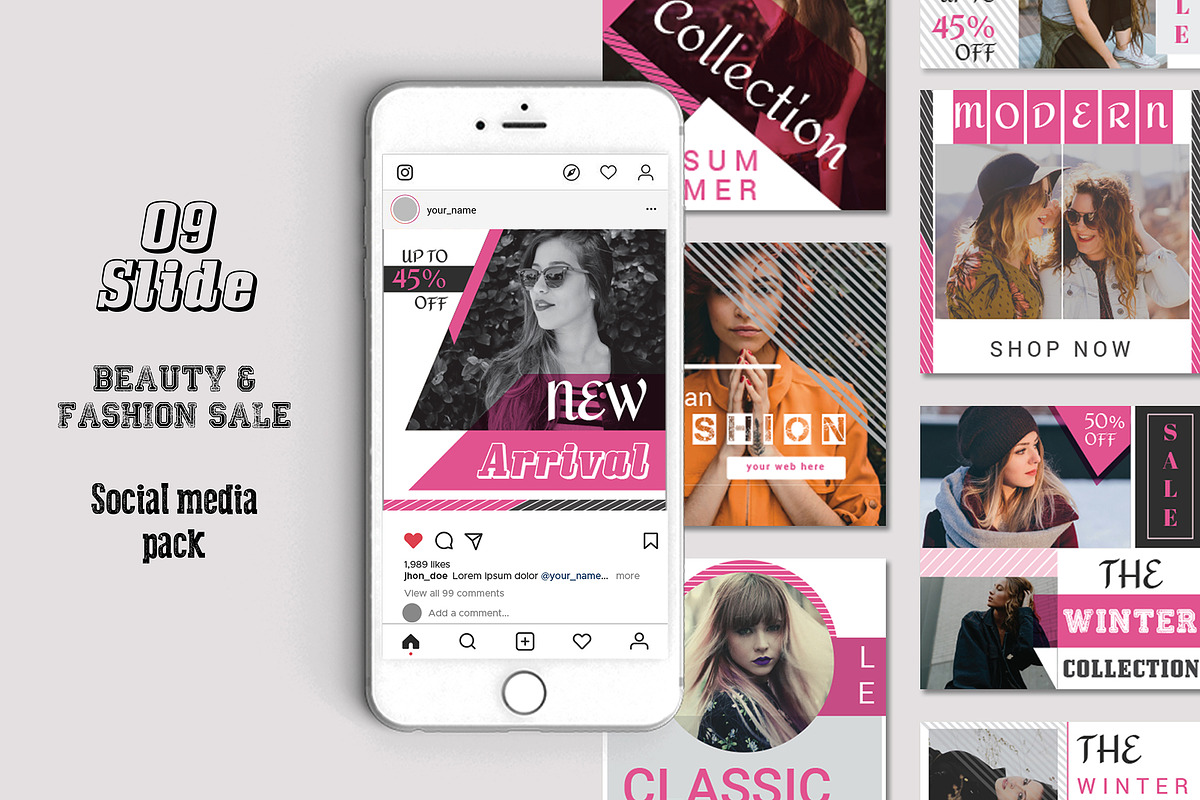 Best Social Media For Fashion in Instagram Templates - product preview 8