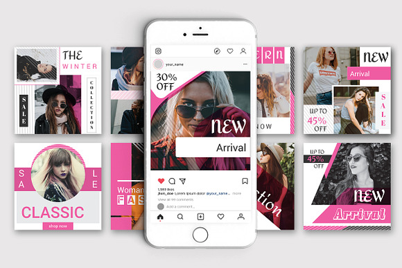 Best Social Media For Fashion in Instagram Templates - product preview 2