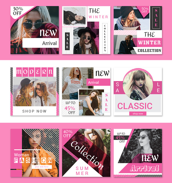Best Social Media For Fashion in Instagram Templates - product preview 4