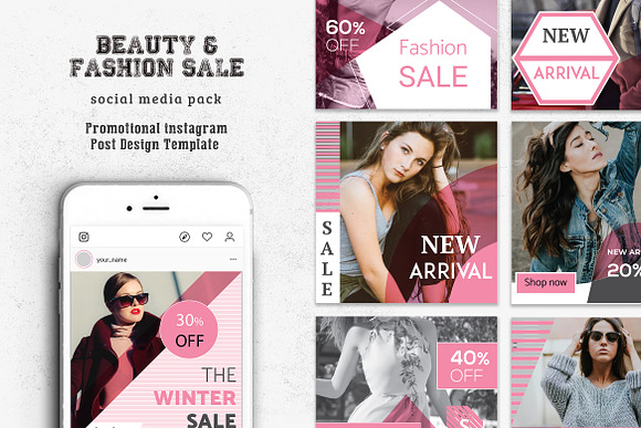FASHION INSTAGRAM POST OR STORIES in Instagram Templates - product preview 4