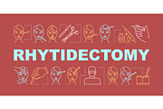 Rhytidectomy word concepts banner