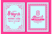 Womens Day Postcard with Big Sign