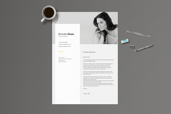 Cervantes Resume Template in Resume Templates - product preview 7