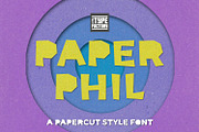 Paper Phil craft font +FREE TEXTURES