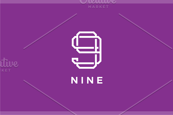 Nine 9 Logo in Logo Templates - product preview 1