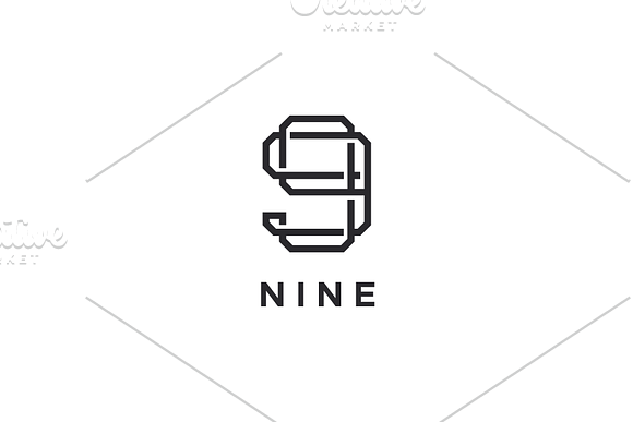 Nine 9 Logo in Logo Templates - product preview 2