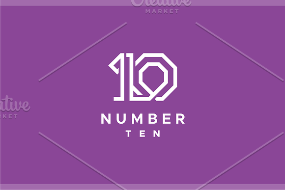 Ten 10 Logo in Logo Templates - product preview 1