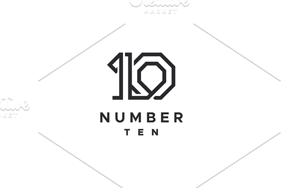Ten 10 Logo in Logo Templates - product preview 2