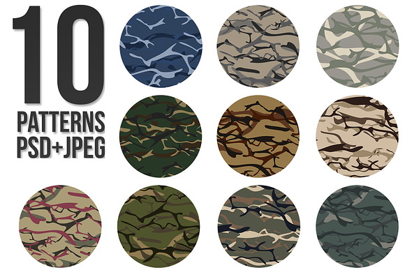 USA Worm Camouflage Patterns in Patterns - product preview 1