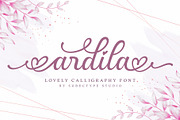 Ardila / Lovely Calligraphy Font