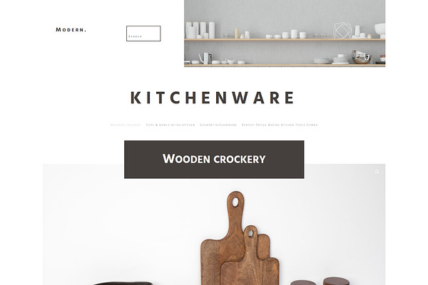 Kitchenware Products Template