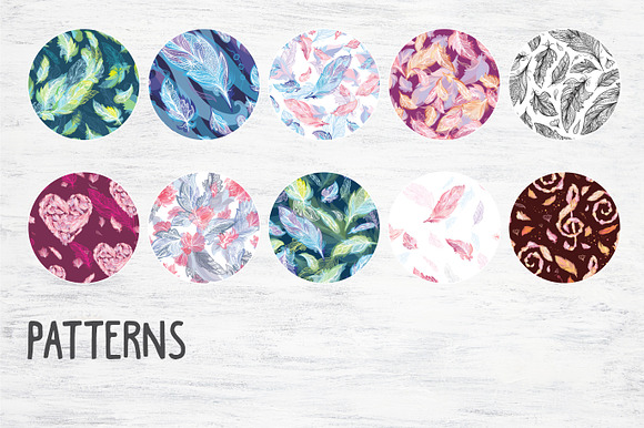 Bohemian Feathers in Illustrations - product preview 2