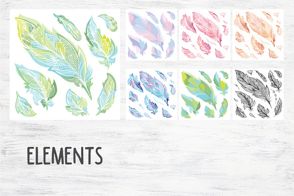 Bohemian Feathers in Illustrations - product preview 15