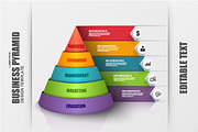 Business Pyramid Infographic