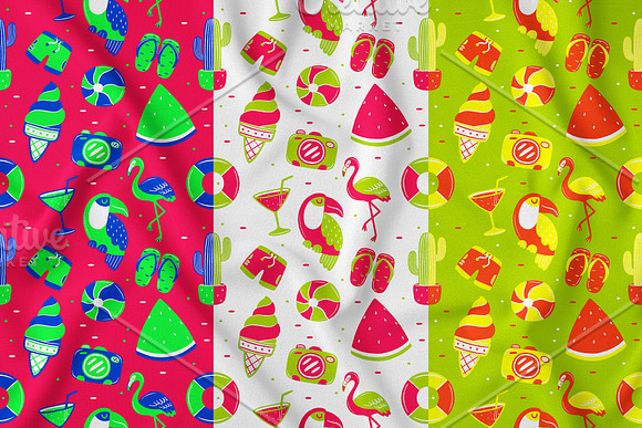 Summer Seamless Pattern (part 2) in Patterns - product preview 4