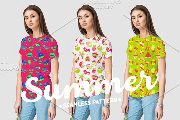 Summer Seamless Pattern (part 2) in Patterns - product preview 5