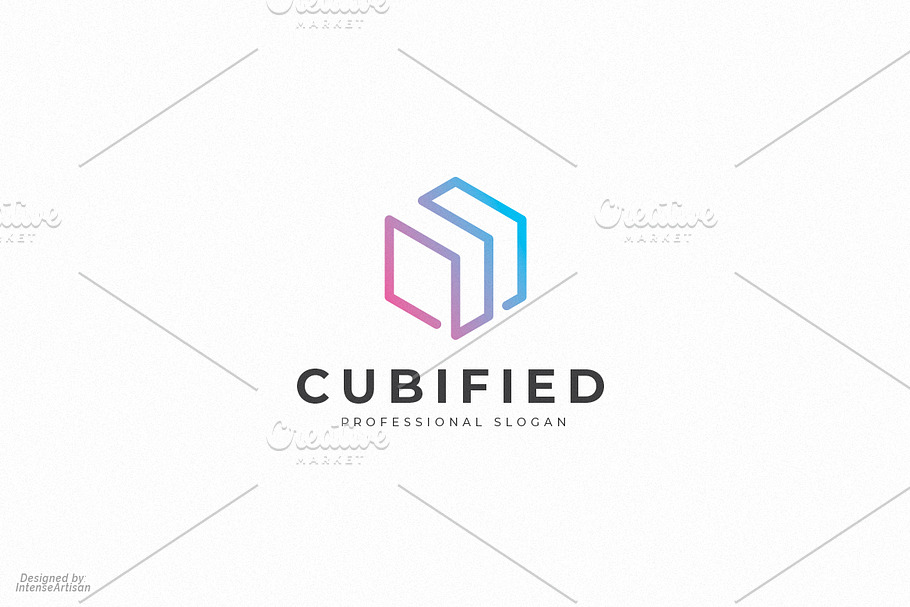 Cubified Hexagon Logo in Logo Templates - product preview 8