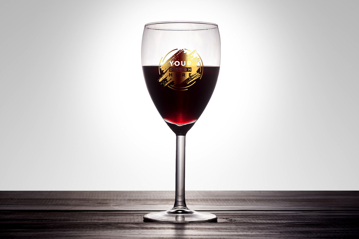 Wine Glass Mock-up #08 in Product Mockups - product preview 8