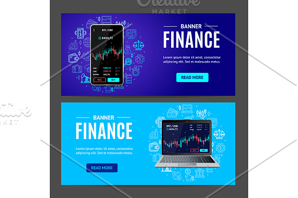 Investment Trading Mobile Concept. in Illustrations - product preview 1
