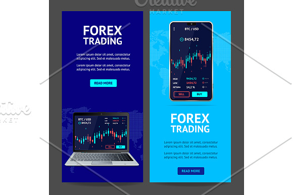 Investment Trading Mobile Concept. in Illustrations - product preview 3