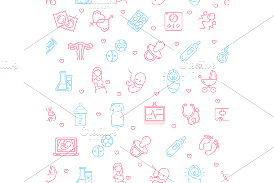 Pregnance Pattern Background in Patterns - product preview 8