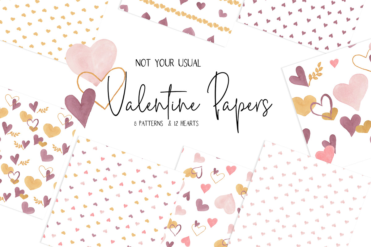 Valentine's Day Patterns & Hearts in Patterns - product preview 8