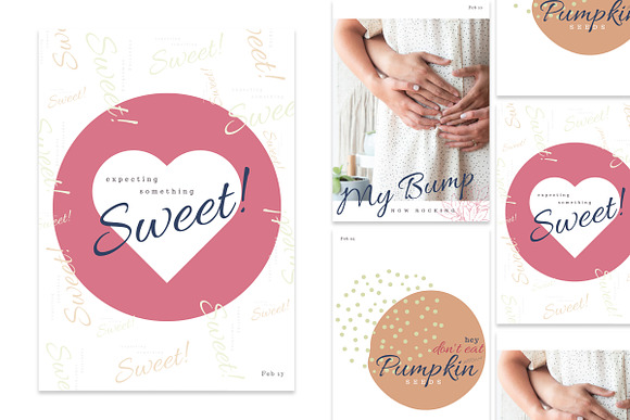 BONJOUR BEBE Pregnancy Journal in Brochure Templates - product preview 5