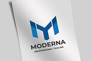 Moderna Letter M Logo
