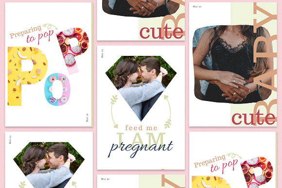 BONJOUR BEBE Pregnancy Journal in Brochure Templates - product preview 12