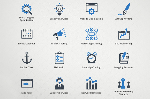 SEO & Internet Marketing Icons 5 in Marketing Icons - product preview 1