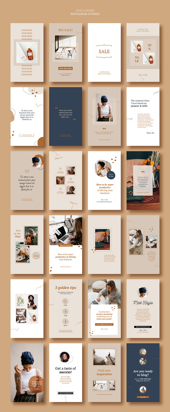 Instagram Pack / Kayla in Instagram Templates - product preview 1