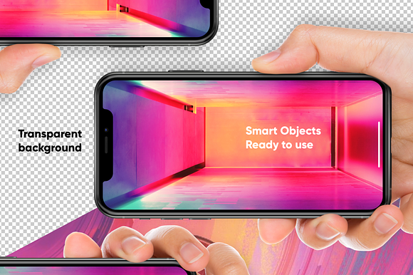 iPhone 11 Pro Max Mockup with Hand in Mobile & Web Mockups - product preview 3