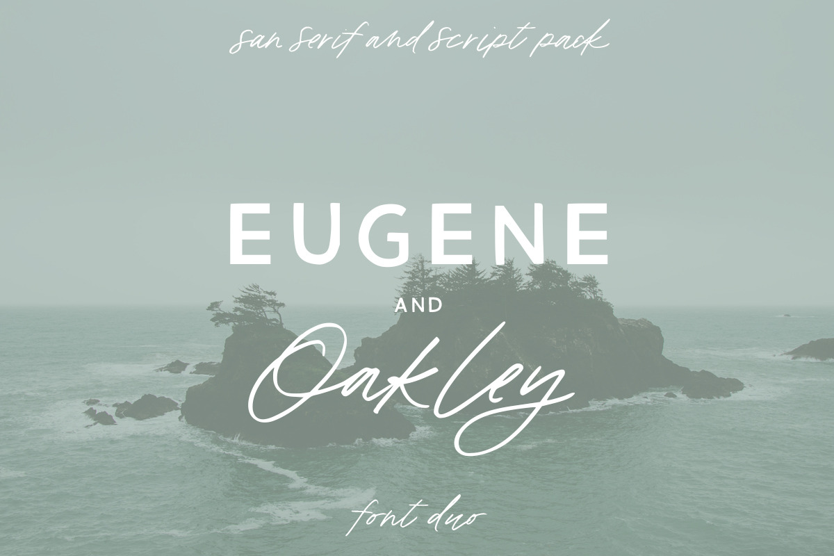 Eugene and Oakley Font Duo in Sans-Serif Fonts - product preview 8