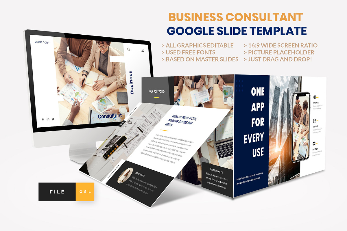 Business - Consultant Finance in Presentation Templates - product preview 8