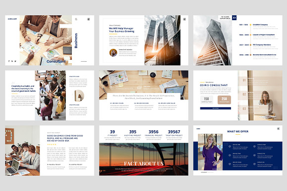 Business - Consultant Finance in Presentation Templates - product preview 1