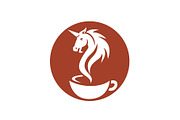 Unicorn Head Coffee Smoke Cup Retro