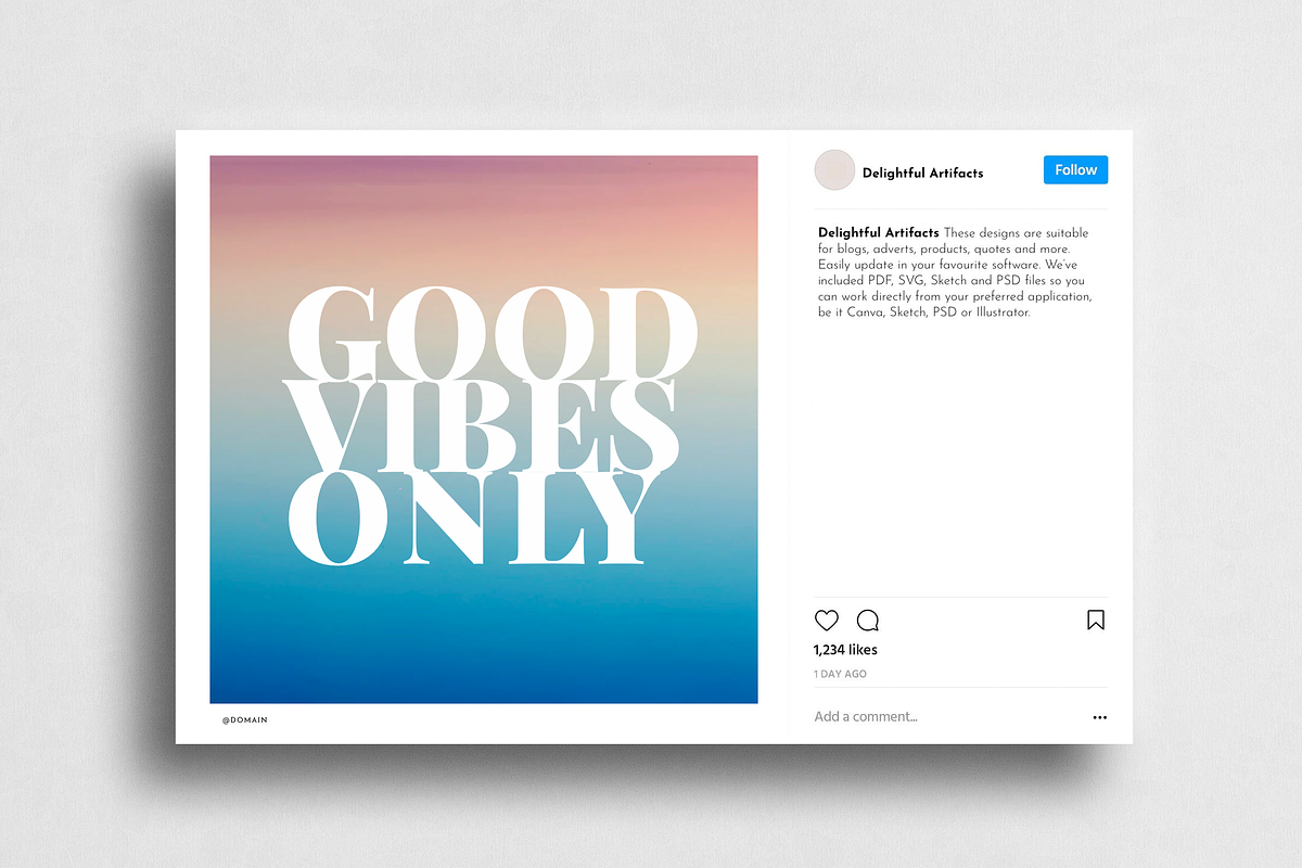 Positive Quotes: 150 Quote Pack in Instagram Templates - product preview 8