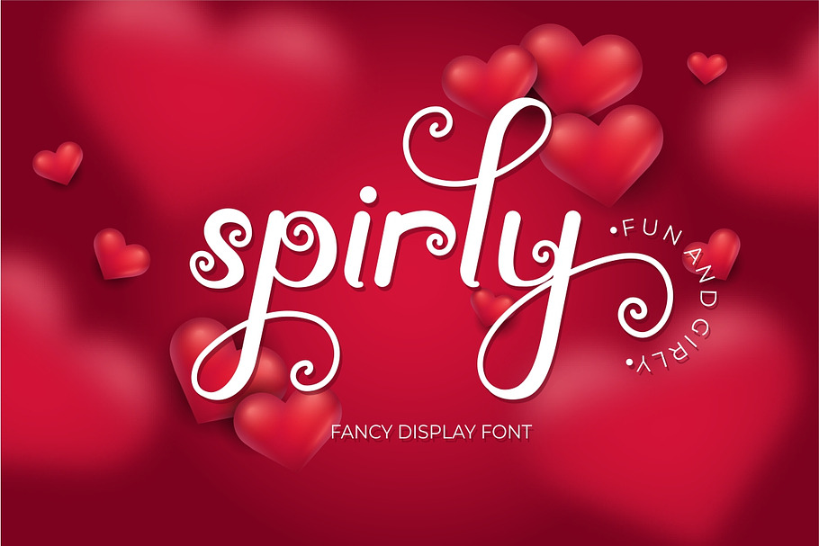 Spirly in Display Fonts - product preview 8