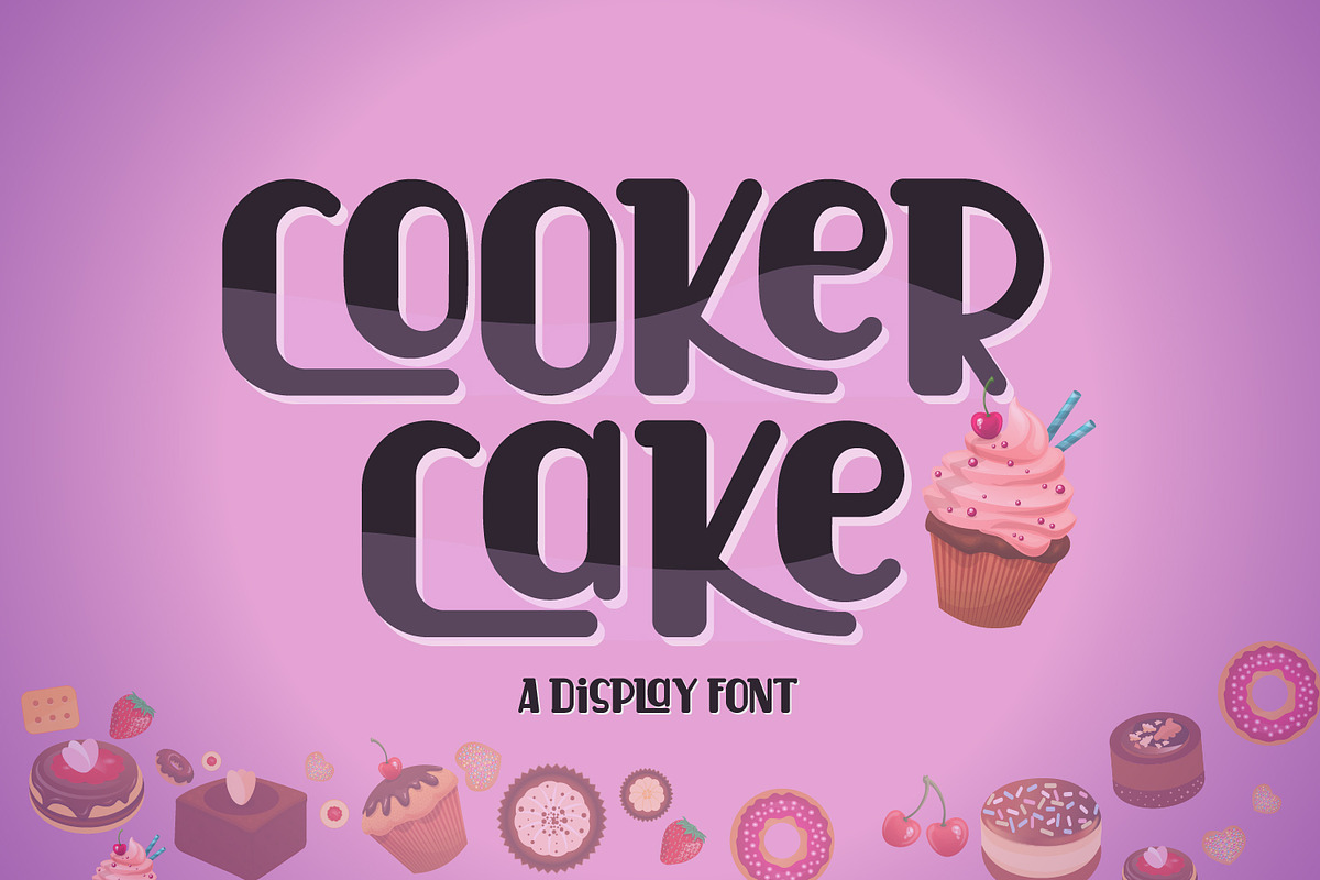 Cooker Cake in Display Fonts - product preview 8