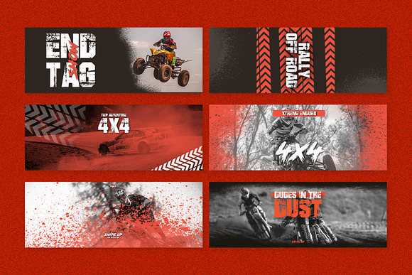 Offroad Facebook Cover Templates in Facebook Templates - product preview 4
