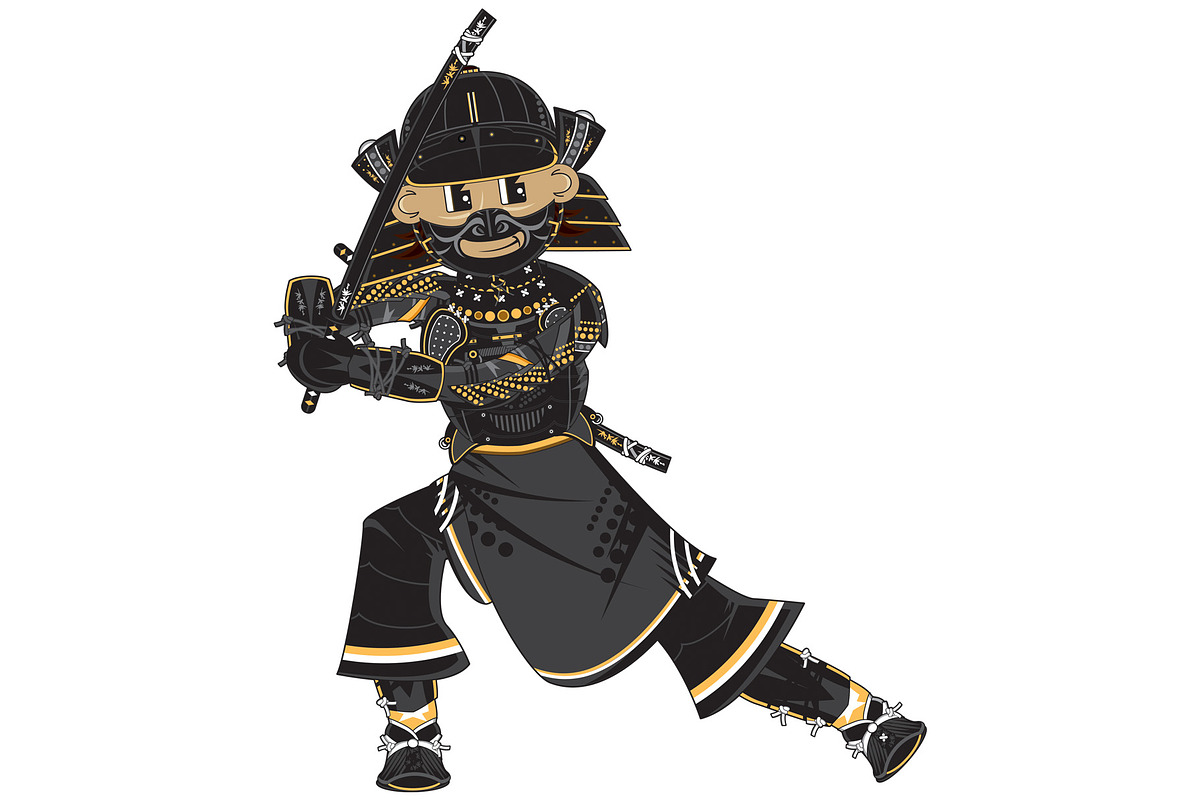 Fierce Samurai Warrior in Illustrations - product preview 8