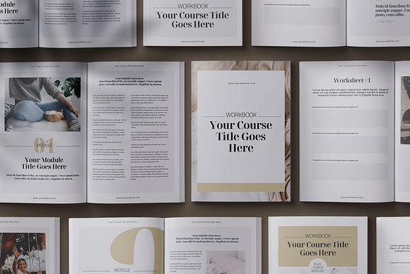eCourse Workbook Canva template in Magazine Templates - product preview 2