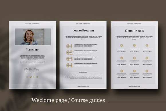 eCourse Workbook Canva template in Magazine Templates - product preview 4