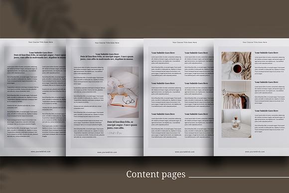 eCourse Workbook Canva template in Magazine Templates - product preview 6