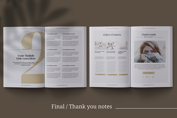 eCourse Workbook Canva template in Magazine Templates - product preview 11